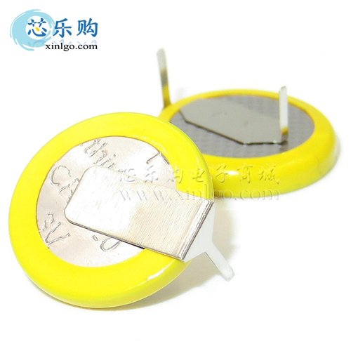 CR1220卧式焊脚纽扣电池3V