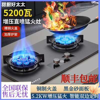 家用台嵌两用式猛火节能燃气灶