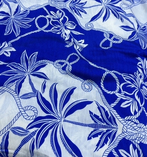 印花 3米莱赛尔天丝麻面料数码