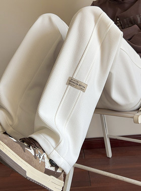 2026春季时尚潮流菠萝格直筒阔腿裤宽松拖地长裤K1050-特P30控68