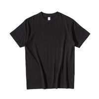 Heavy-duty solid color non-transparent 250g pure cotton round-neck short-sleeved T-shirt, thick pure white base layer T-shirt, men's and women's T-shirt top thumbnail 3