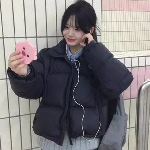 羽绒棉服女小短款2025秋冬新款棉袄外套小个子韩系学生超好看棉衣