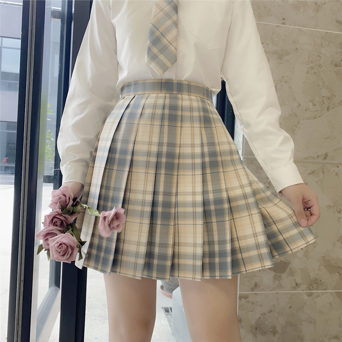 jk制服裙正统日系柠檬海盐送领结
