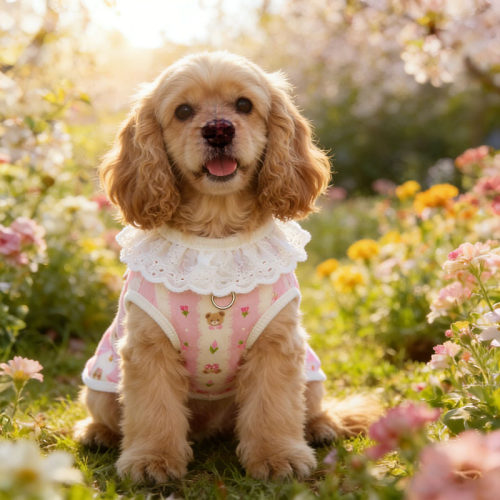 可卡布美卡专用狗狗衣服春装薄款棉纱透气宠物小狗背心大型犬春夏