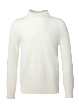 SHEEP RUN美利奴羊毛男宽松版商务套头半高领长袖纯色保暖毛衣