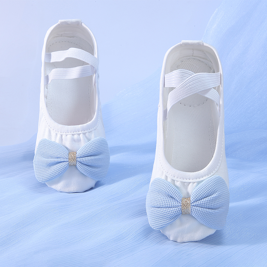 白色舞蹈鞋女软底儿童练功女童