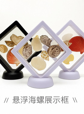 悬浮相框DIY海螺贝壳海展示框