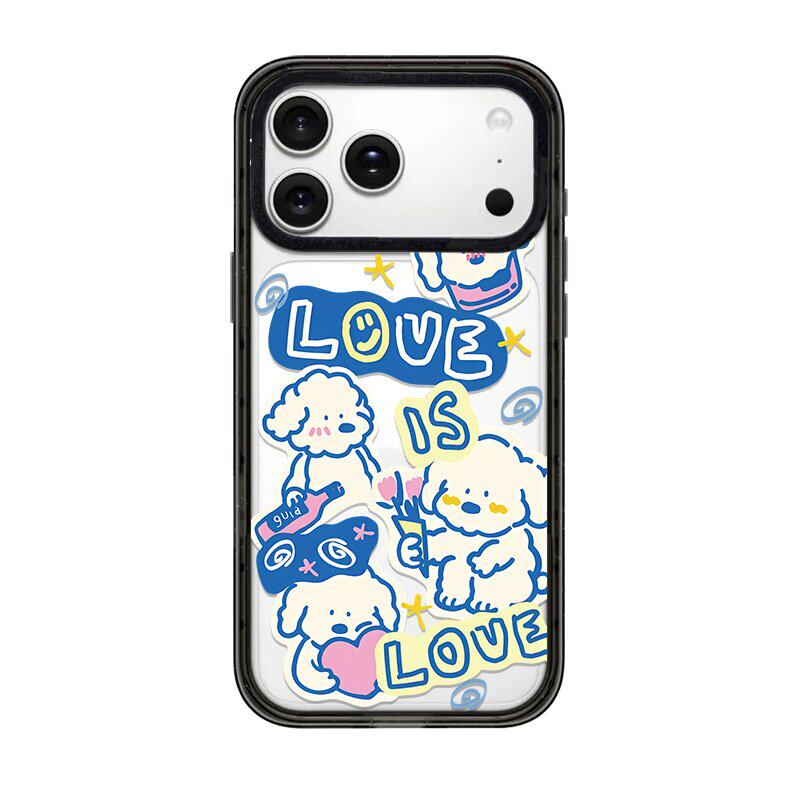 【韩国代购】酒瓶小狗爱就是爱透明适用苹果17/16promax手机壳iphone15/14pro/plus保护套13/12磁吸Magsafe11