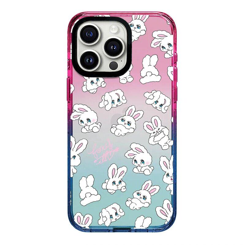 【韩国代购】新款棉花糖顽皮兔子适用苹果17/16promax手机壳iphone15/14pro/plus保护套13/12磁吸Magsafe防摔