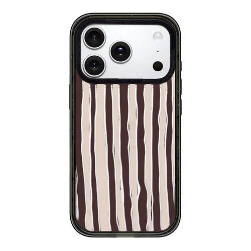 【韩国代购】新款满印黄棕竖条纹适用iphone18/17promx手机壳苹果16/15pro防摔外壳苹果14/13磁吸Magsafe情侣