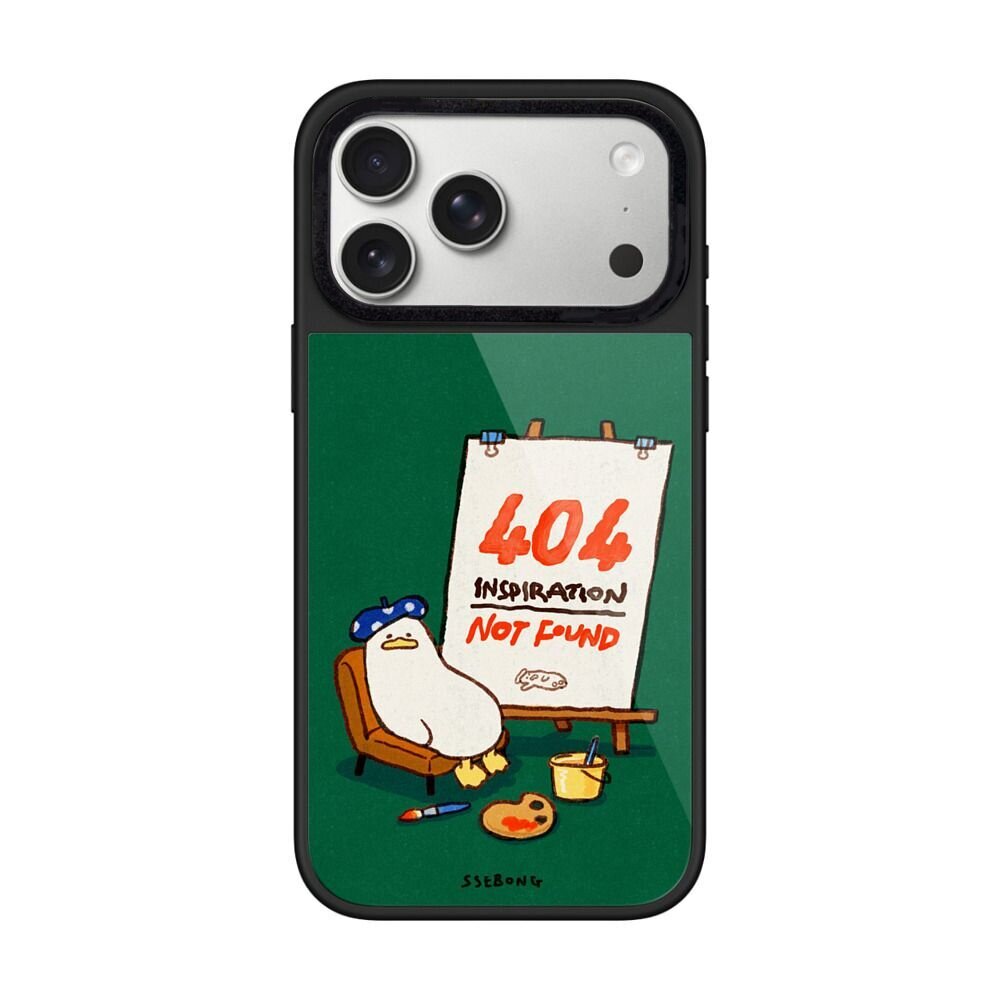 【韩国代购】新款晶釉绿底404小鸭子适用iphone17promx手机壳苹果18/16/15pro外壳苹果14/13磁吸Magsafe情侣
