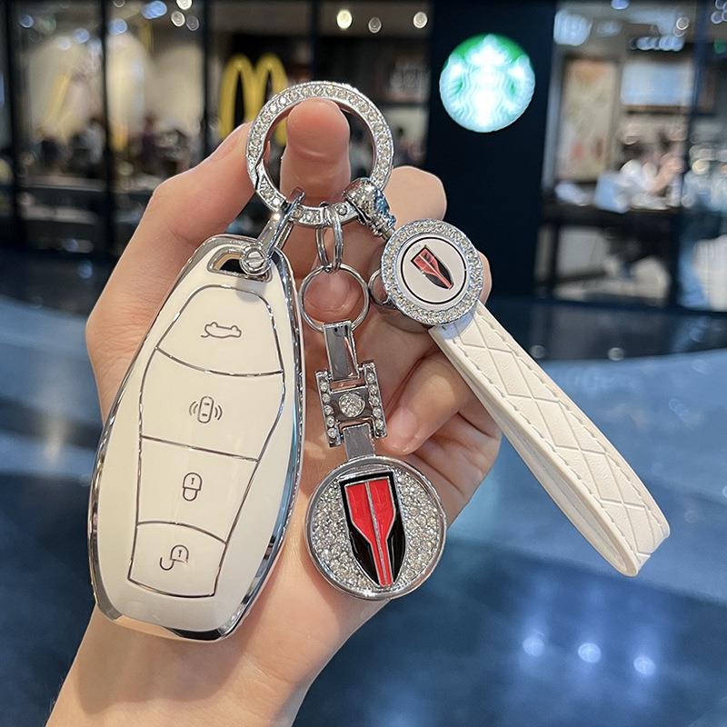 红旗H5钥匙套HS5车H9扣H6包HS3高级HS7链HQ9壳EH7商务天工08简约