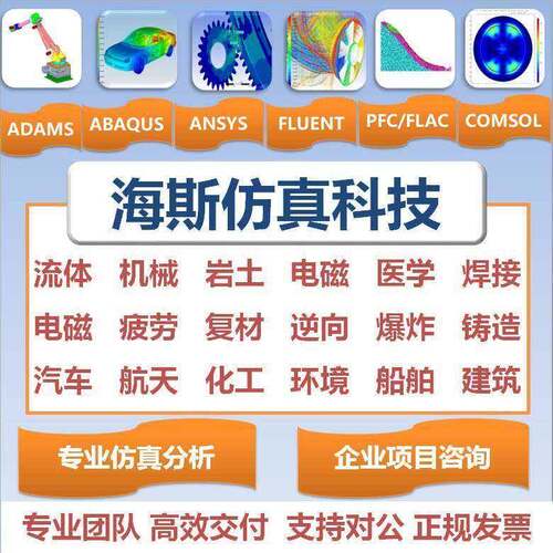 fluent代做彷真/mimics/edem/ansys/lsdyna/abaqus/adams/pfc分析