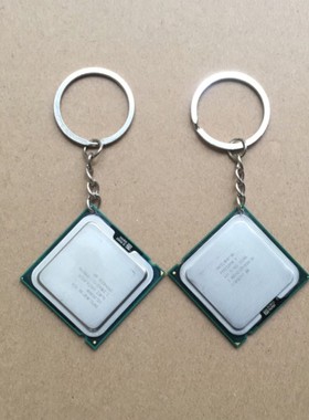 包邮 Intel 775 cpu钥匙扣 钥匙圈挂件 CPU钥匙环卡吧 图拉丁吧