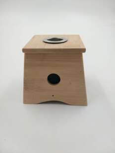 包邮竹制单孔艾灸盒艾条艾灸养生保健温灸器 单眼温灸盒 带灭火冒