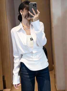 2026春季新款法式复古气质百搭显瘦长袖衬衫女绝美上衣