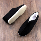 新款 手工棉花纳底保暖棉鞋 加厚中式 冬季 老北京布鞋 男士 千层底僧鞋