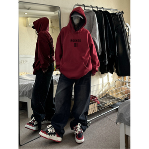 自拍图得物抖音品质360克65棉华棉连帽卫衣WD12特批45图片