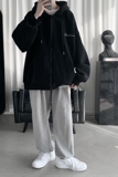 冬季加绒情侣港风连帽卫衣外套XZ301D-3加绒，男装卫衣，星座805 (原301D-3)