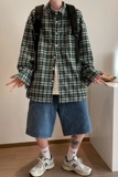 2022春季新款格子衬衫情侣中性百搭ins风C11，男装T恤，星座805 (原301D-3)
