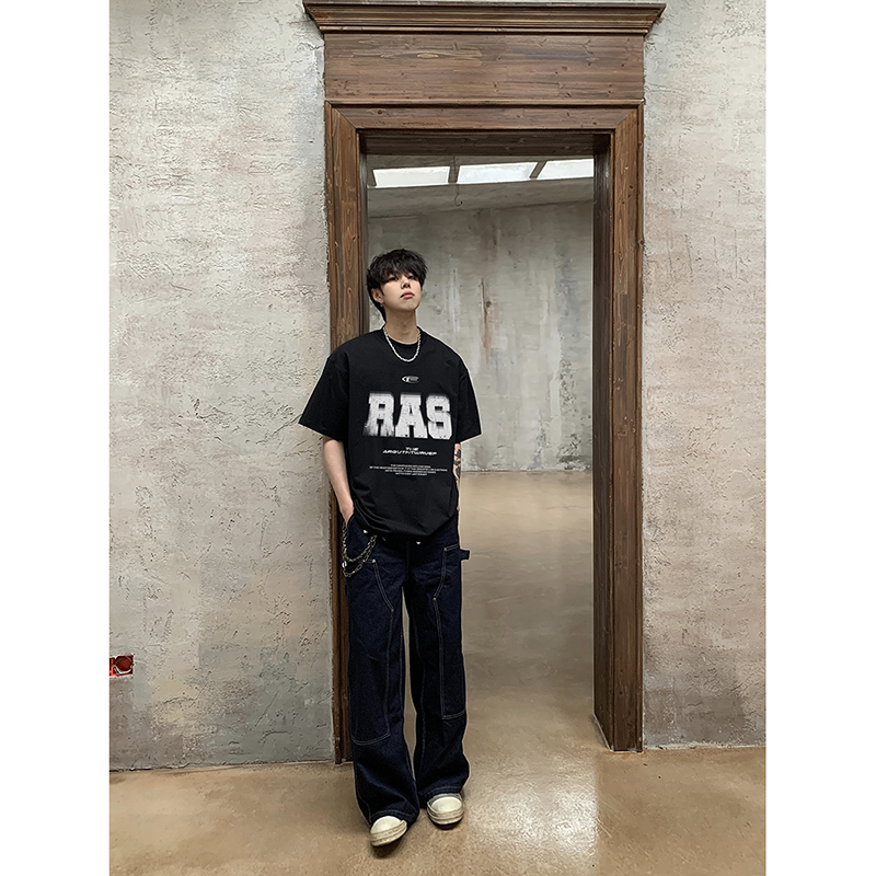 (非烫画片)自拍图原创幻影网丝印花设计大重磅T恤AB85-特批28，男装T恤，星座805 (原301D-3)