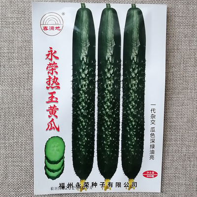 永荣热玉黄瓜种子瓜色墨绿油亮