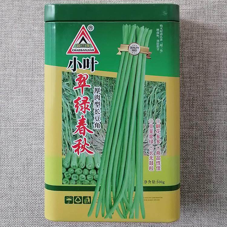 小叶翠绿春天早熟长豆角种子豆荚翠绿豇豆种籽顺直不鼓籽春秋露地