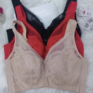 薄款 大码 大胸显小文胸全罩CD杯侧收蚕蛹蛋白养护内衣 娅筑Y11 正品
