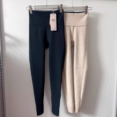 YuyuAnna冬季加厚保暖山羊绒显瘦高腰提臀打底裤5059
