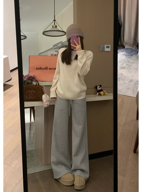 VASSE 品质基础挂 软乎乎全羊毛百搭圆领套头基本款显瘦毛衣上衣