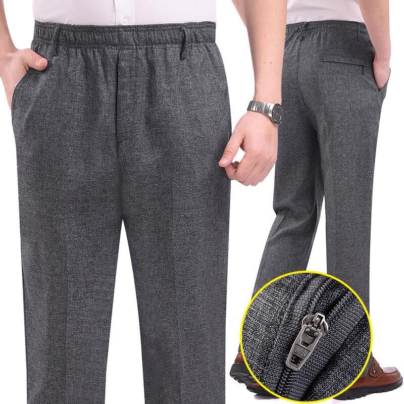 summer the elderly Casual pants Elastic band Easy Middle-aged and elderly people grandpa trousers summer Thin section middle age dadin the Men's clothing, Casual pants  category - from Buy2taobao.com to provide professional Taobao agent buy service