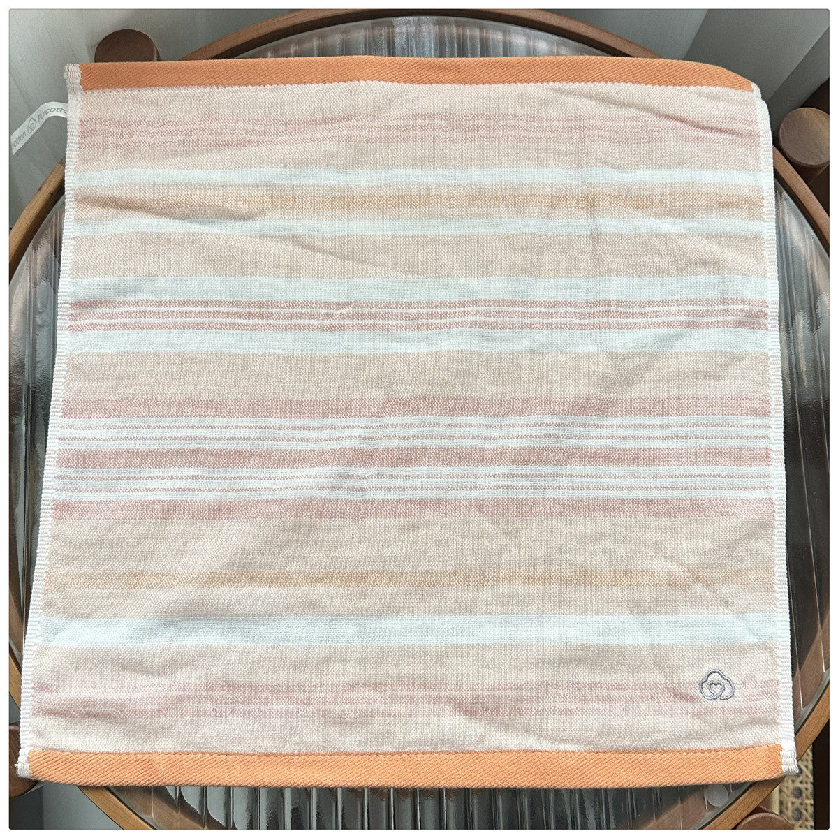 出口日本外贸单全棉柔软婴幼儿童带挂绳柔软纱布毛圈大方巾毛面巾