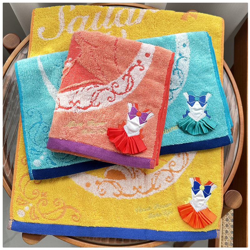 新品出口日本外贸余单全棉全棉双面毛圈刺绣可爱无荧光剂毛巾面巾,居家布艺,毛巾/面巾,淘宝优惠券,粉丝福利购,淘宝优惠卷