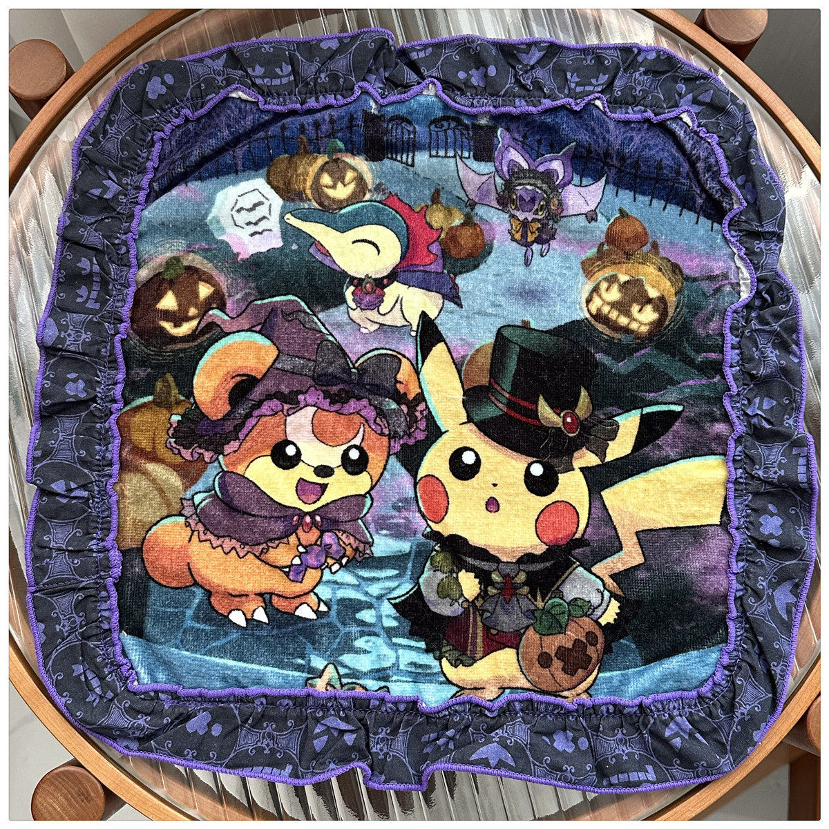 出口日本外贸余单纯纯棉新品割绒可爱花边数码印花方巾手帕小毛巾,居家布艺,毛巾/面巾,淘宝优惠券,粉丝福利购,淘宝优惠卷