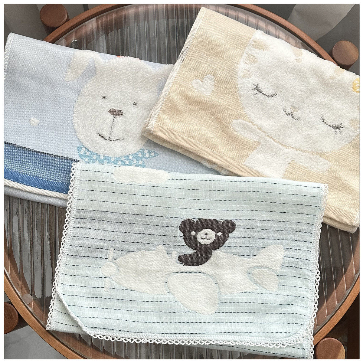 日单品质全棉无荧光剂捻纱布儿童亲肤女士洗脸澡柔软小毛巾面巾