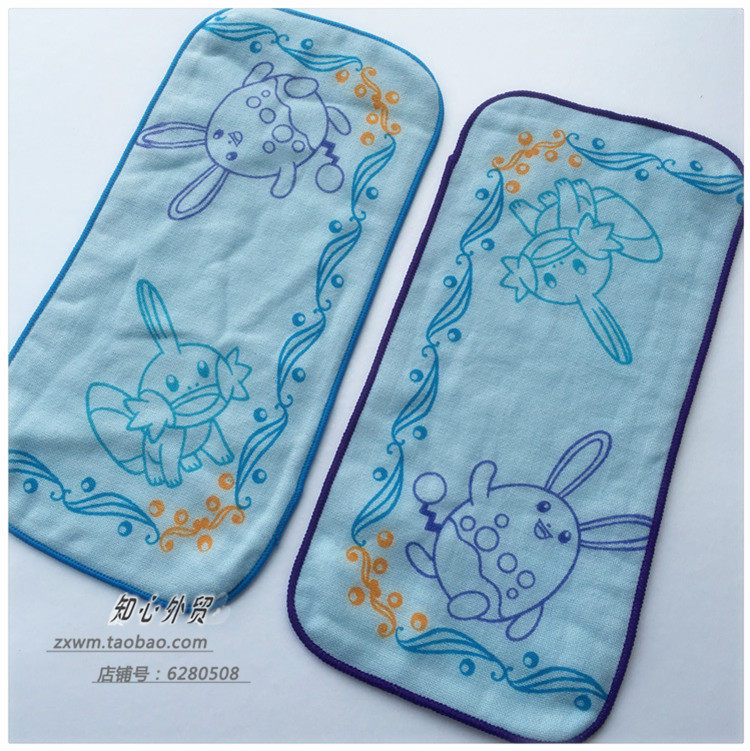 出口日本余单外贸 纯棉纱布无捻纱 无荧光剂毛巾面料 手帕 小条巾