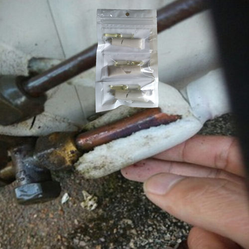 铜管冷焊修补胶耐高温220度堵漏
