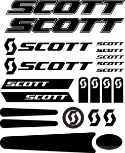 新款SCOTT车架贴纸公路自行车反光死飞车架贴镂空贴防晒防水