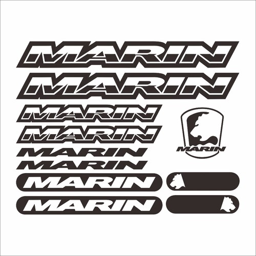 新款MARIN自行车架贴纸公路车架贴贴车架贴纸车架贴放光防水个性