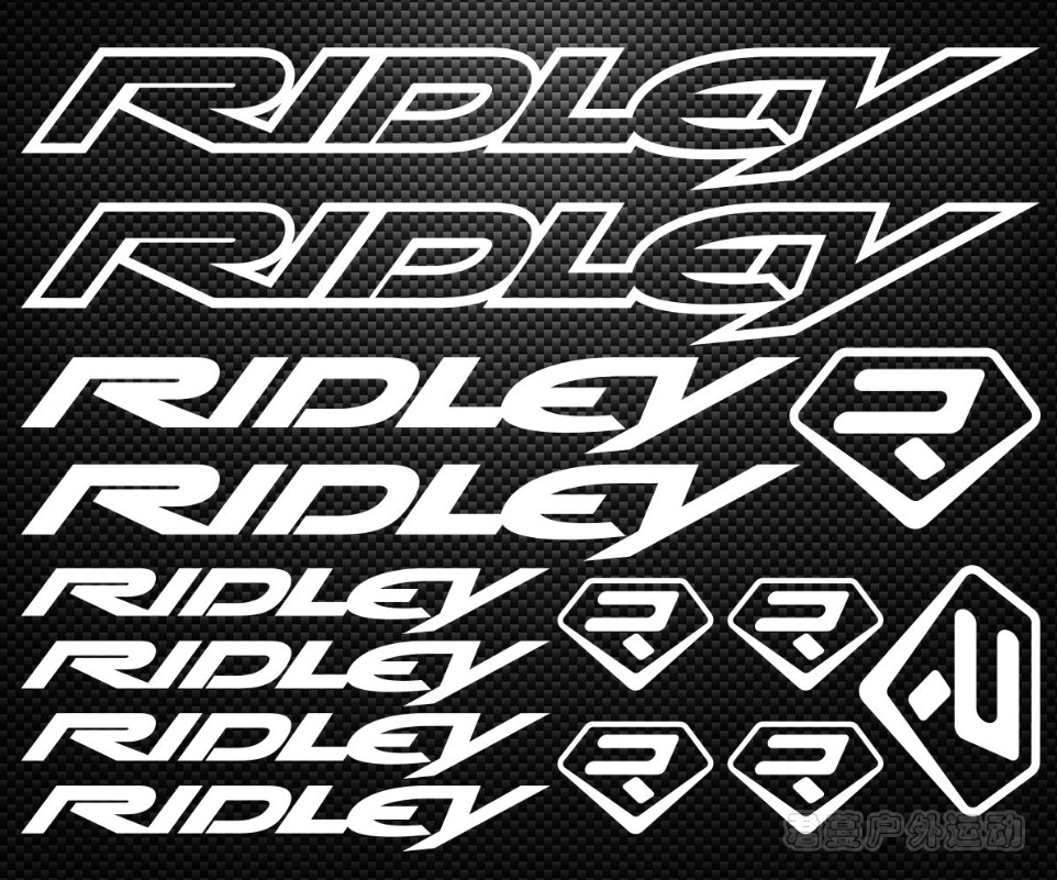 RIDLEY新款车架贴纸美利公路自行车反光死飞车架贴镂空贴防晒个性