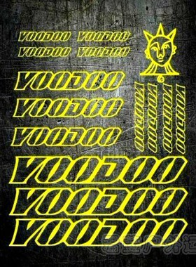 新款VOODO自行车架贴纸山地车死飞车架 防晒防水保护贴纸贴