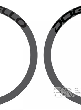 PINARELLO DOMGA 60.1公路车轮组贴纸 自行车碳刀圈贴纸 防水防晒