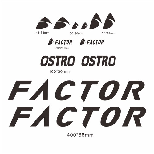 FACTOR 车架贴贴纸山地OSTRO公路自行车反光死飞车架贴镂空防晒
