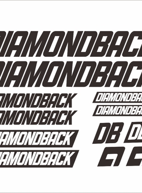 DIAMONDBACK车架贴贴纸公路自行车反光死飞车架贴镂空贴防晒个性