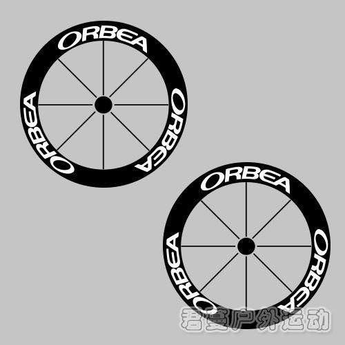 适用ORBEA轮组贴纸 公路车碳刀圈轮圈贴纸 死飞自行车刀圈 2个轮