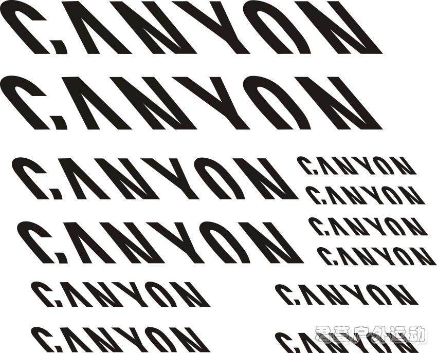 canyon山地车贴纸 蚕蛹公路自行车反光贴纸 死飞车架个性贴纸