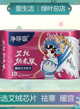 艾绒纳米银磁动力日用卫生巾