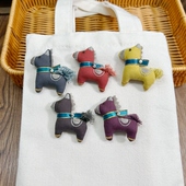 饰胸针配饰 袜发饰衣服包包装 手工布艺制作立体迷你小公仔小马 鞋