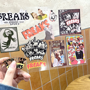 奇怪猫经典电影1932年Freaks畸形人周边谷子吧唧咕卡手帐装饰贴纸