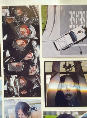 奇怪猫大明星系列ladygaga新专disease炫酷mv笔记本琴箱装饰贴纸